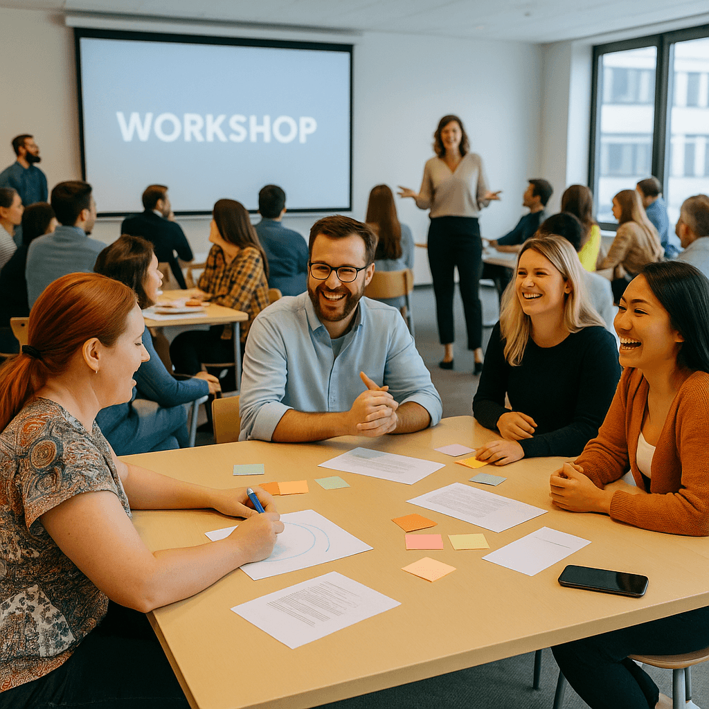 Workshop med kursdeltagare